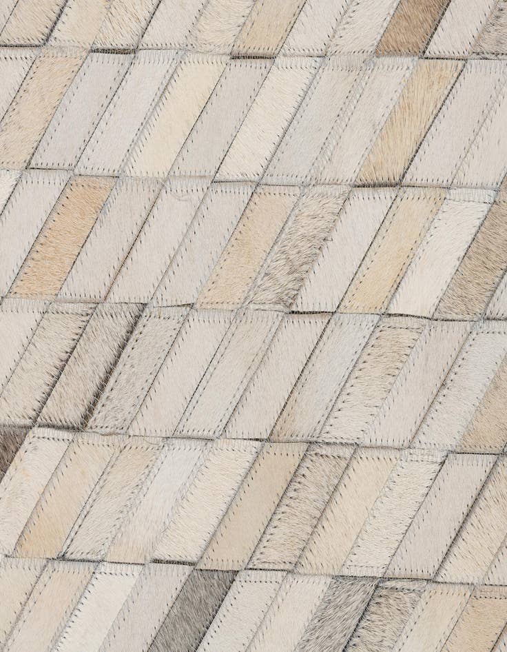 Detail image of  5' x 7' 10 Cowhide Leather Rug