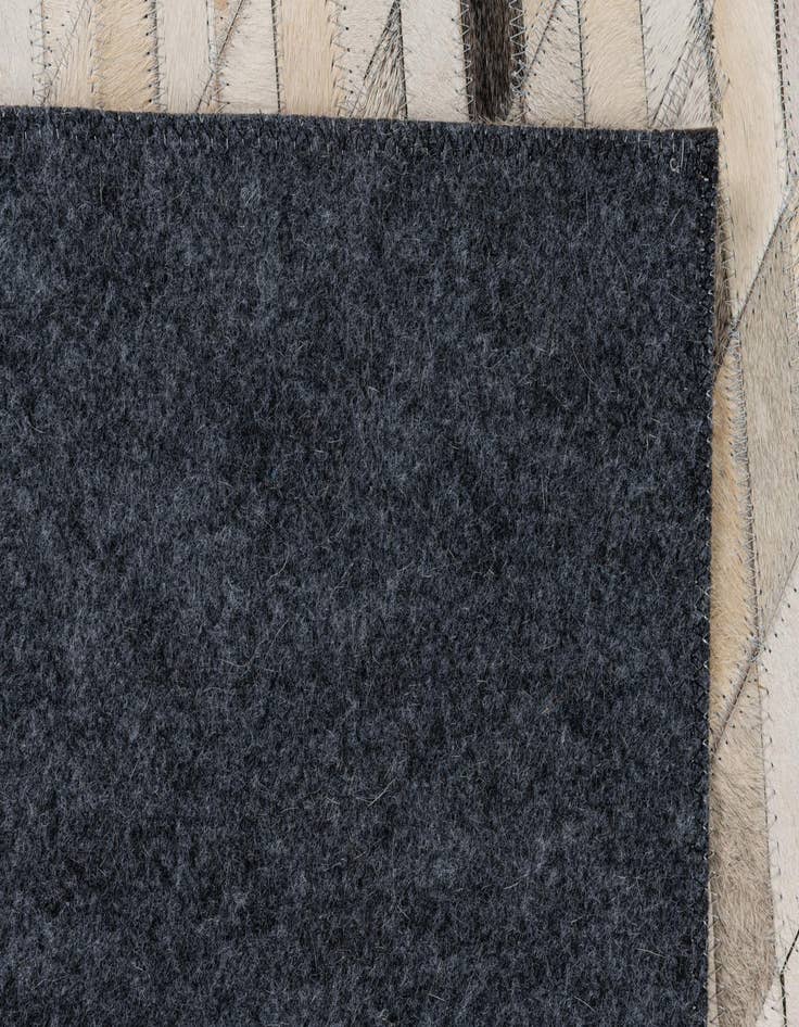 Detail image of  5' x 7' 10 Cowhide Leather Rug