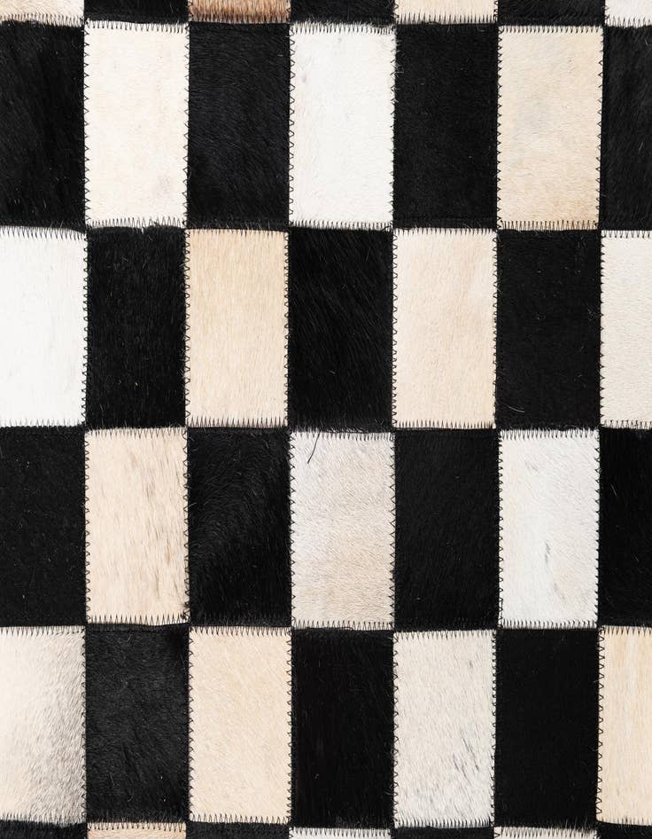 Detail image of  5' x 8' Cowhide Leather Rug