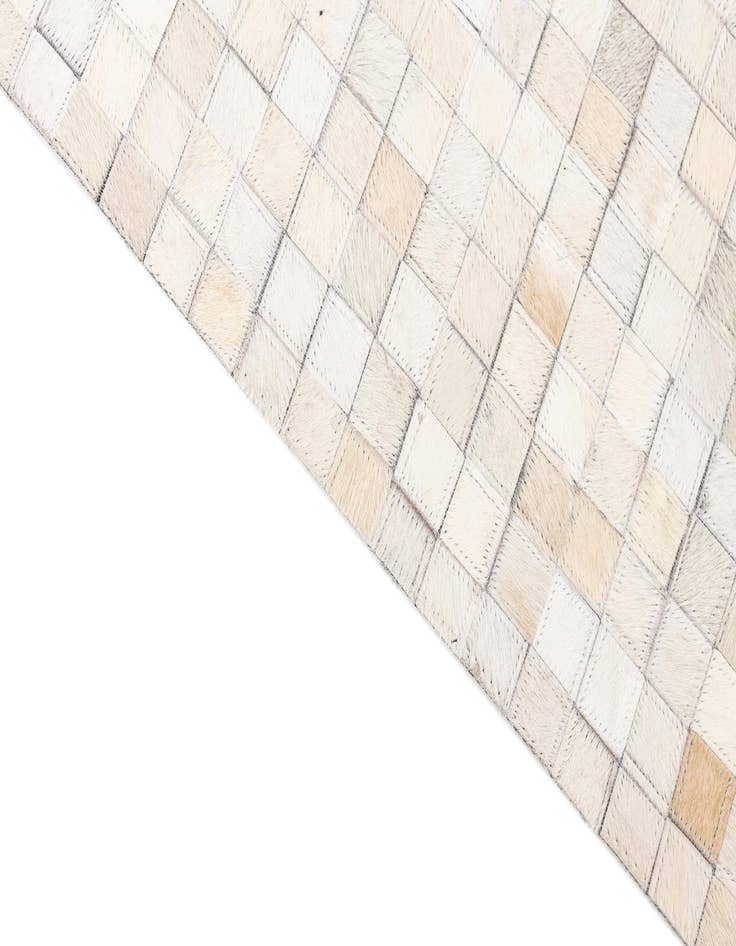 Detail image of  5' 2 x 8' 2 Cowhide Leather Rug