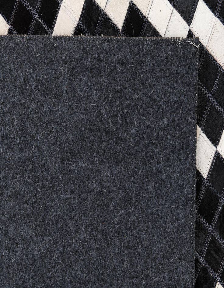 Detail image of  5' 2 x 8' 2 Cowhide Leather Rug