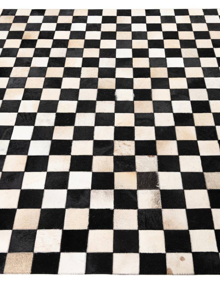 Detail image of  5' x 8' Cowhide Leather Rug