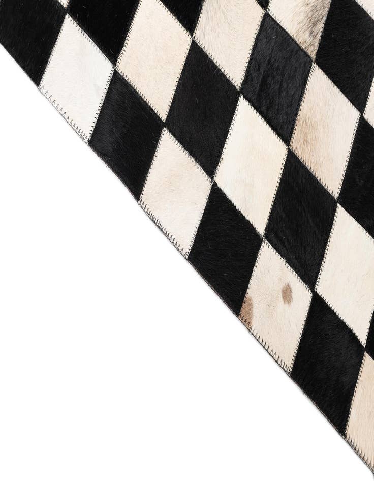 Detail image of  5' x 8' Cowhide Leather Rug