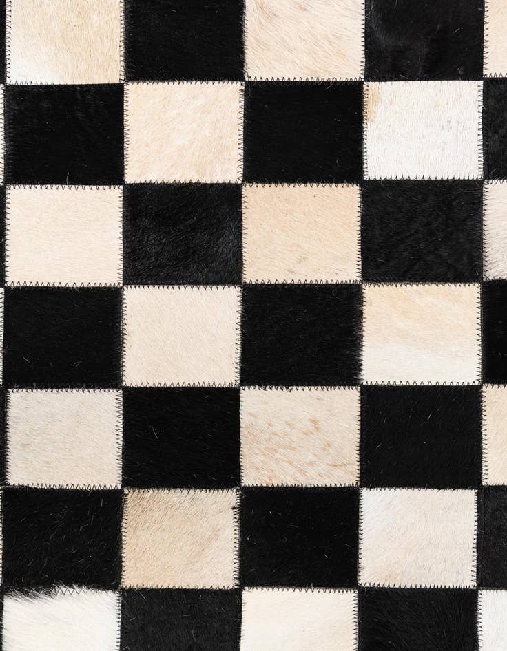 Detail image of  5' x 8' Cowhide Leather Rug