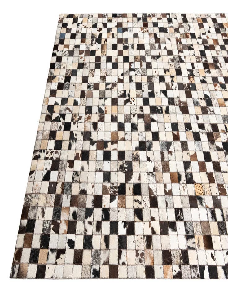 Detail image of  5' x 8' Cowhide Leather Rug