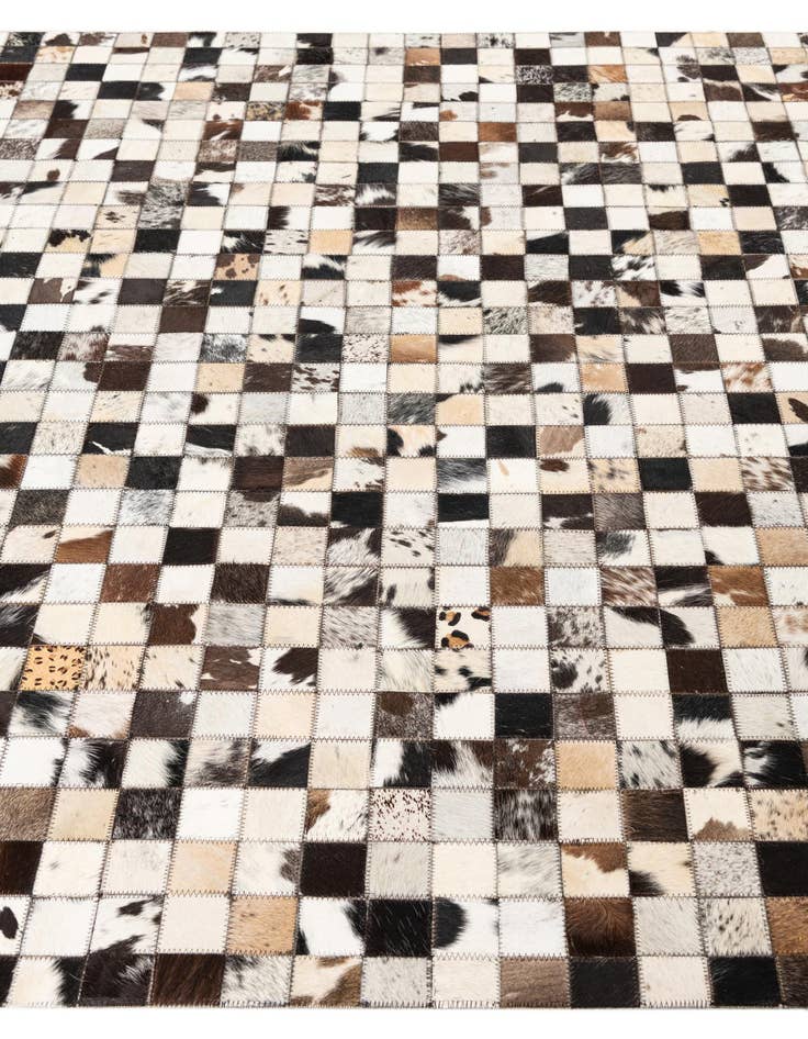 Detail image of  5' x 8' Cowhide Leather Rug