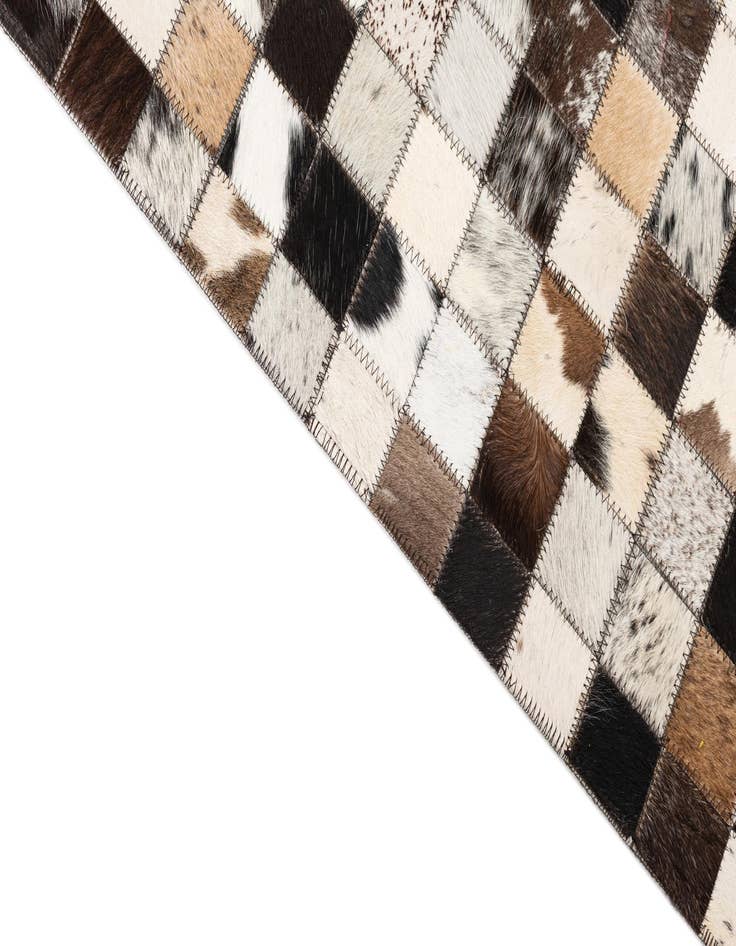 Detail image of  5' x 8' Cowhide Leather Rug