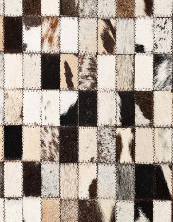 Detail image of  5' x 8' Cowhide Leather Rug