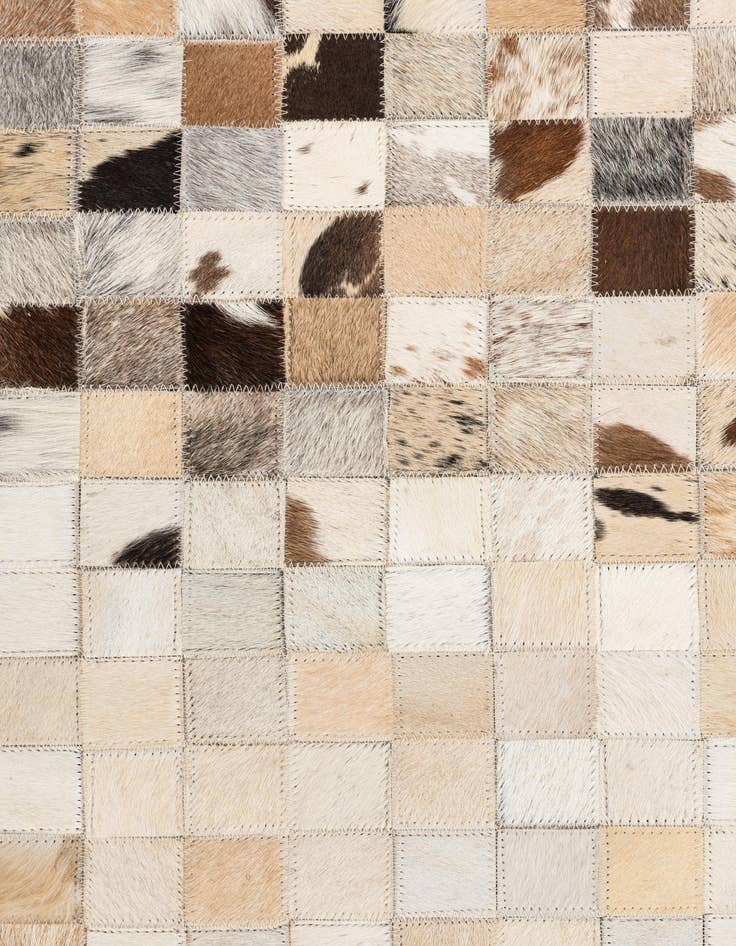 Detail image of  5' x 8' Cowhide Leather Rug