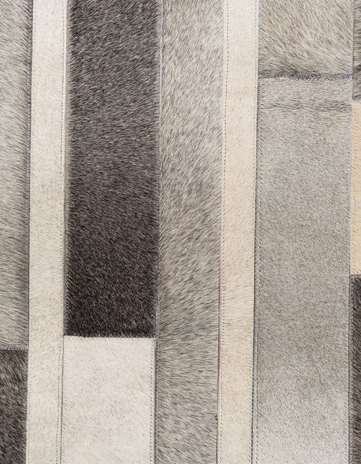 Detail image of  5' 6 x 7' 7 Cowhide Leather Rug