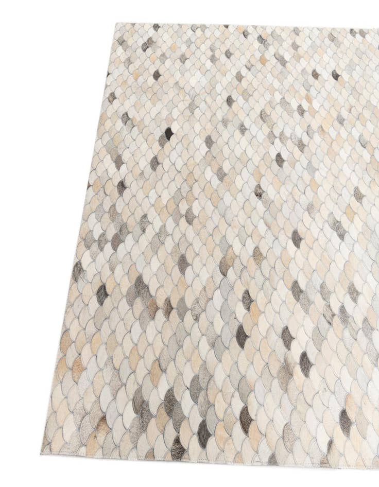 Detail image of  5' 1 x 8' Cowhide Leather Rug