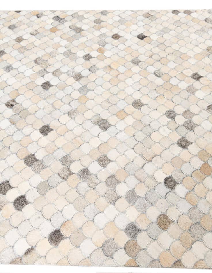 Detail image of  5' 1 x 8' Cowhide Leather Rug