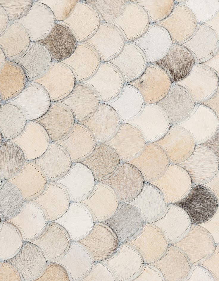 Detail image of  5' 1 x 8' Cowhide Leather Rug