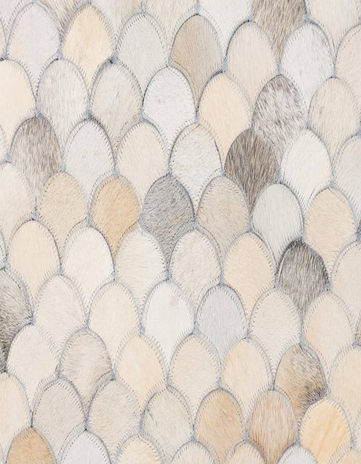 Detail image of  5' 1 x 8' Cowhide Leather Rug