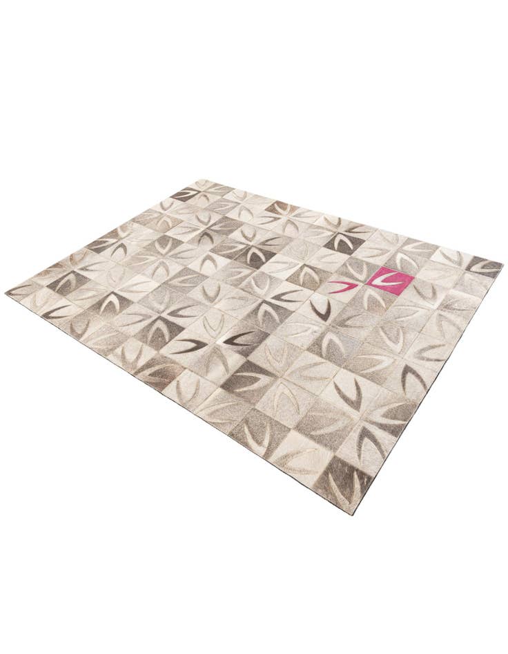 Detail image of  4' 6 x 6' Cowhide Leather Rug