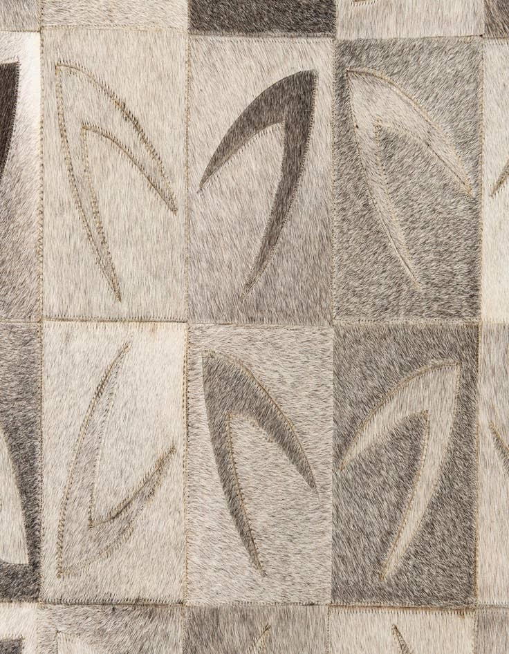 Detail image of  4' 6 x 6' Cowhide Leather Rug