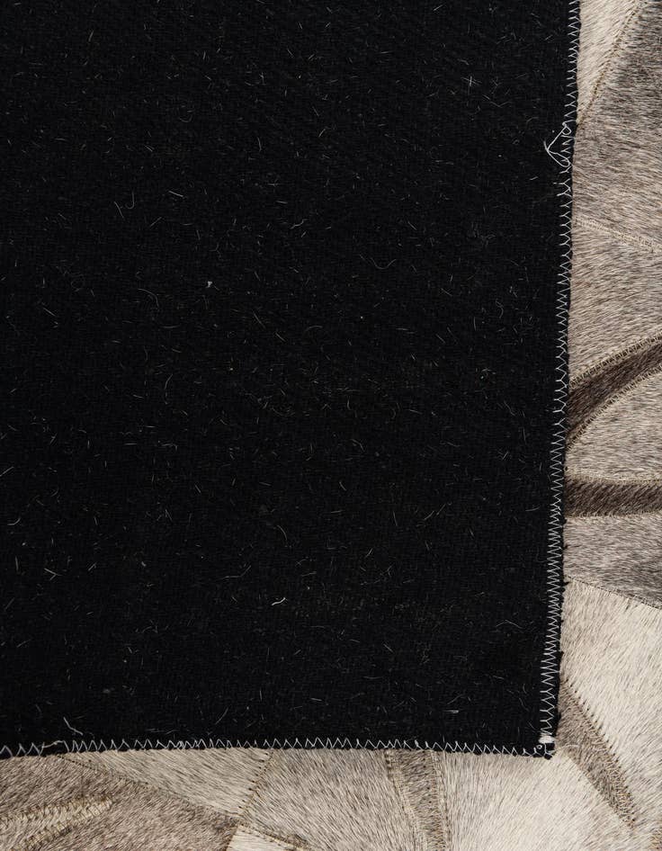 Detail image of  4' 6 x 6' Cowhide Leather Rug