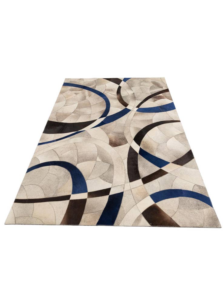 Detail image of  5' x 7' 2 Cowhide Leather Rug