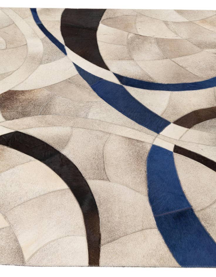 Detail image of  5' x 7' 2 Cowhide Leather Rug