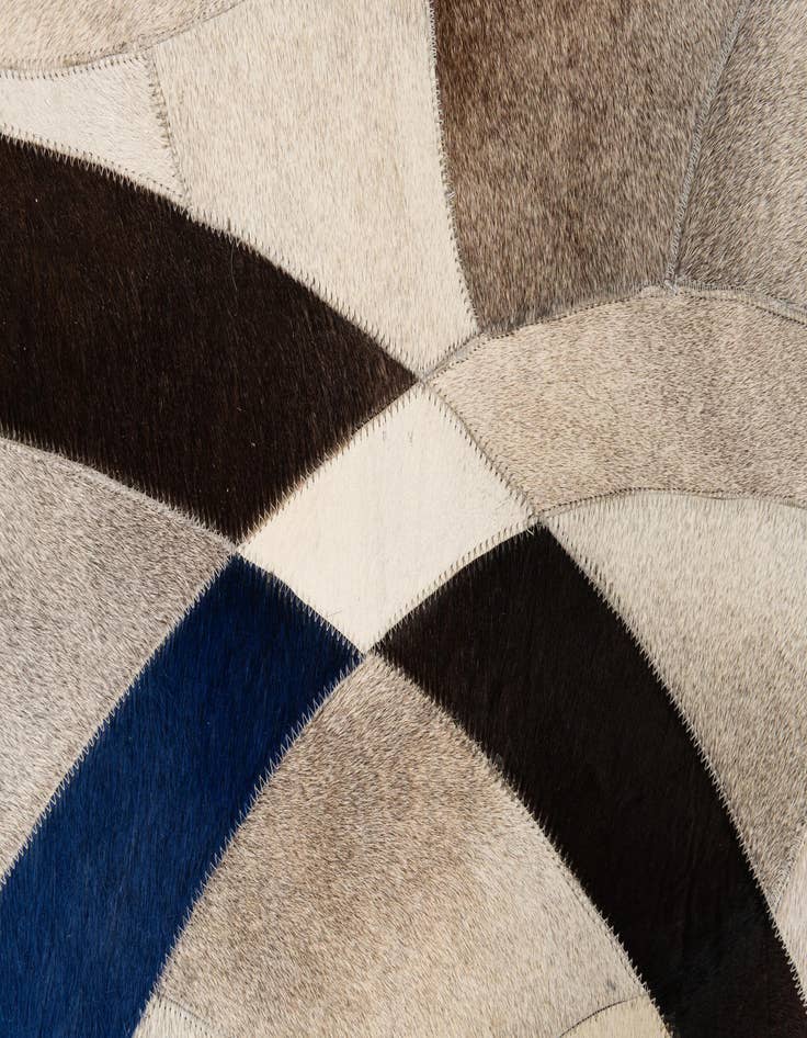 Detail image of  5' x 7' 2 Cowhide Leather Rug