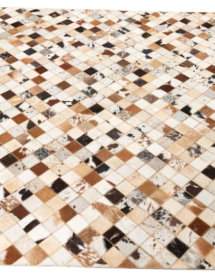 Detail image of  5' x 8' Cowhide Leather Rug