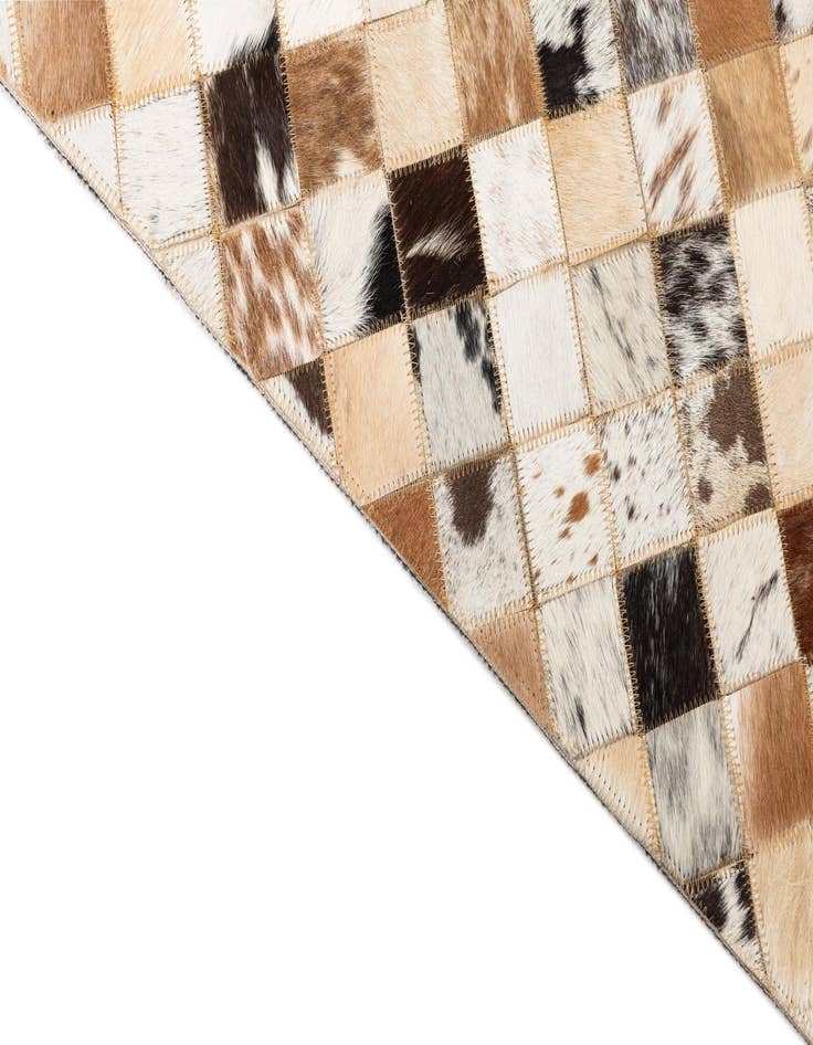 Detail image of  5' x 8' Cowhide Leather Rug