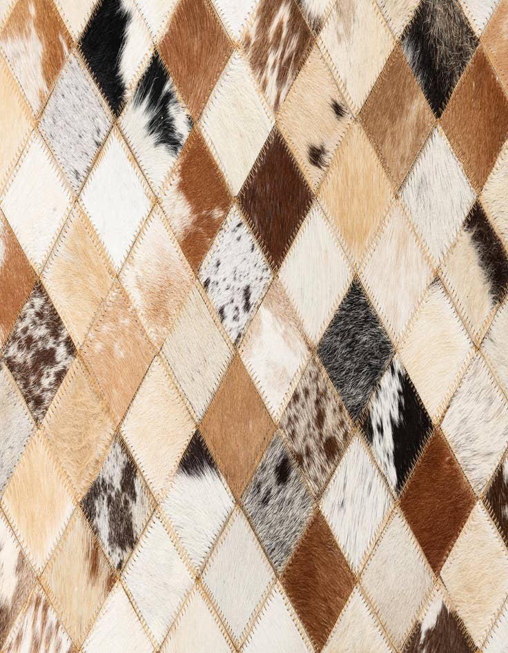 Detail image of  5' x 8' Cowhide Leather Rug