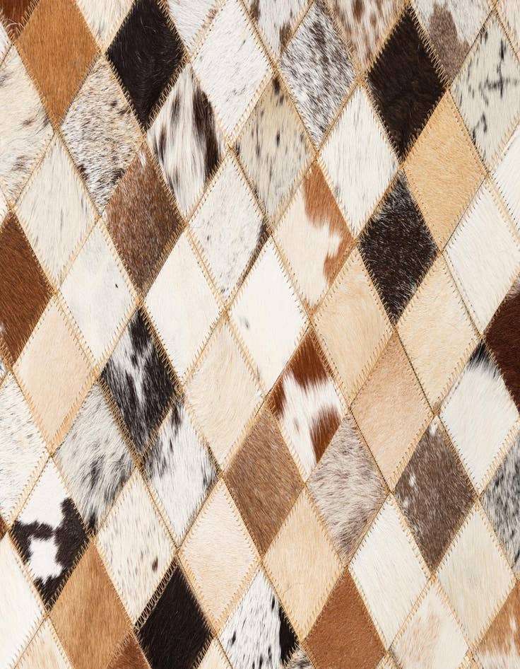 Detail image of  5' x 8' Cowhide Leather Rug