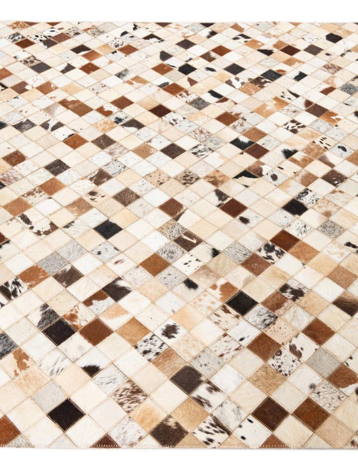 Detail image of  5' x 8' 1 Cowhide Leather Rug