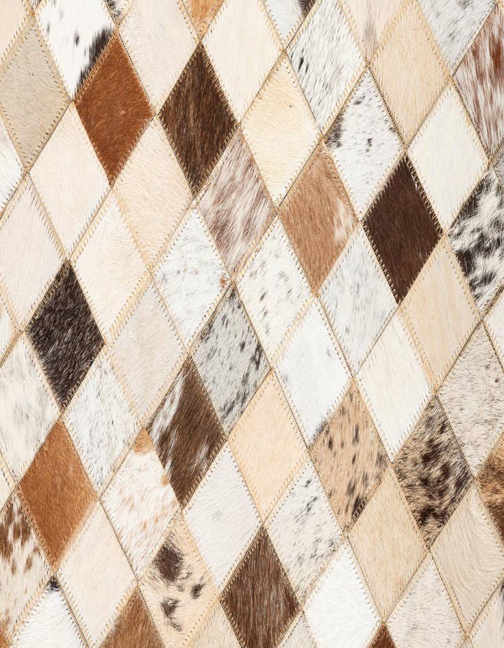 Detail image of  5' x 8' 1 Cowhide Leather Rug