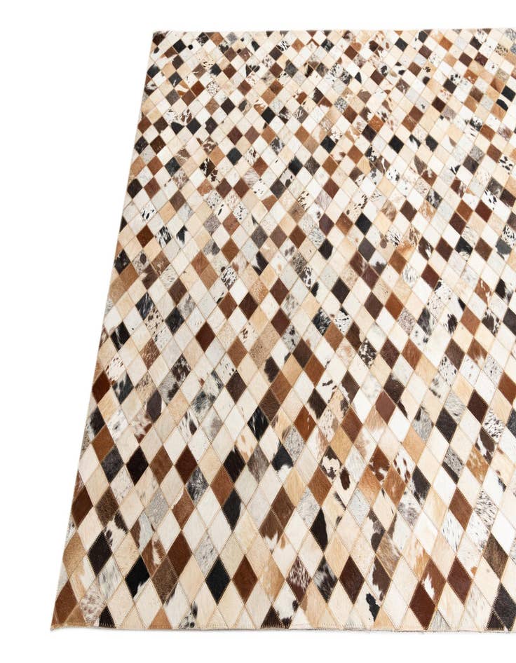 Detail image of  5' x 8' Cowhide Leather Rug