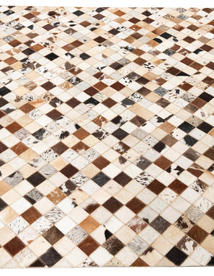 Detail image of  5' x 8' Cowhide Leather Rug