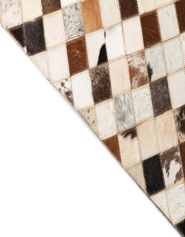 Detail image of  5' x 8' Cowhide Leather Rug