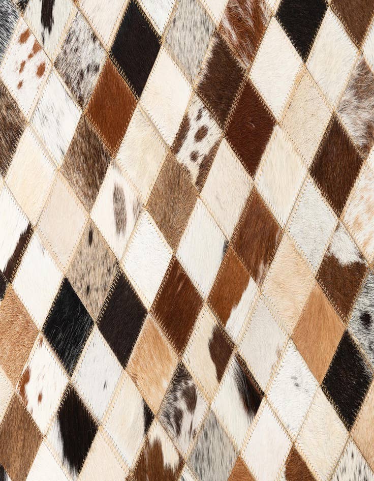 Detail image of  5' x 8' Cowhide Leather Rug