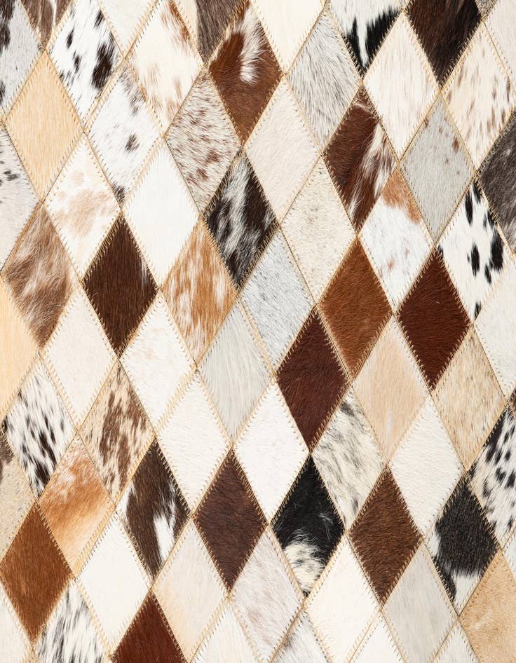 Detail image of  5' x 8' Cowhide Leather Rug
