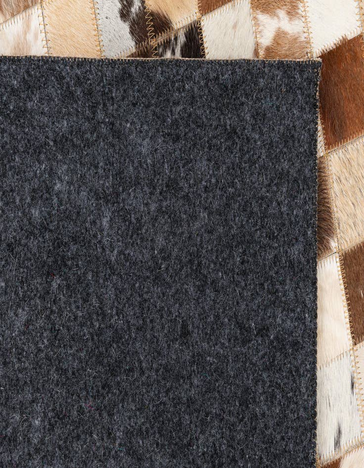 Detail image of  5' x 8' Cowhide Leather Rug