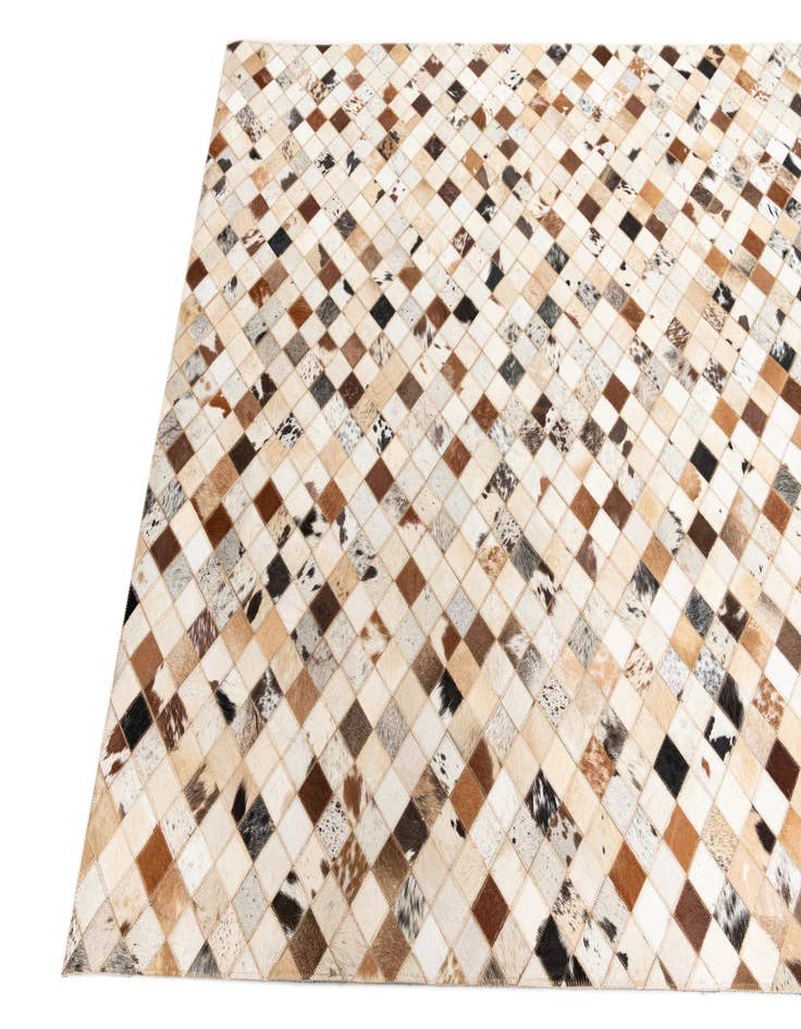 Detail image of  5' x 8' Cowhide Leather Rug