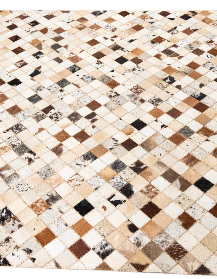 Detail image of  5' x 8' Cowhide Leather Rug