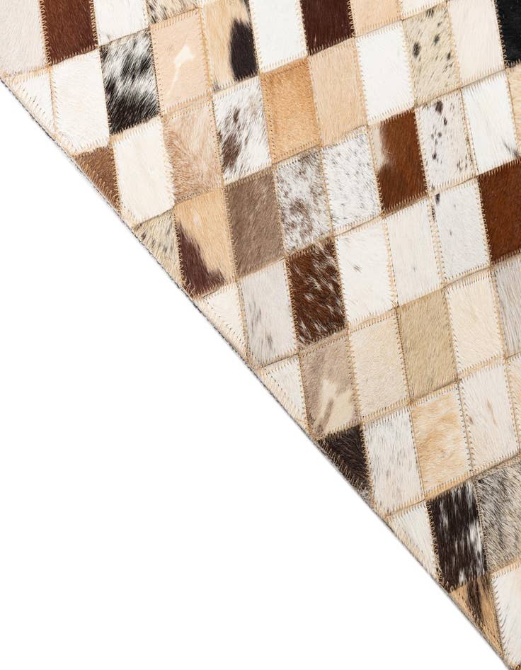 Detail image of  5' x 8' Cowhide Leather Rug