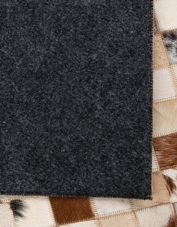 Detail image of  5' x 8' Cowhide Leather Rug