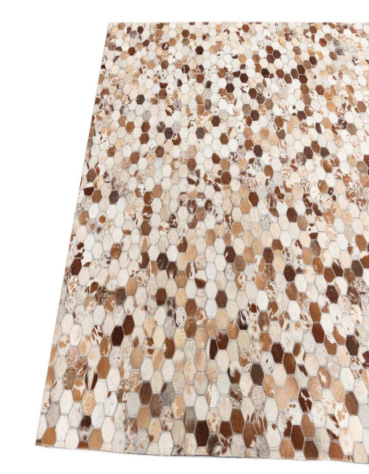 Detail image of  5' x 8' Cowhide Leather Rug