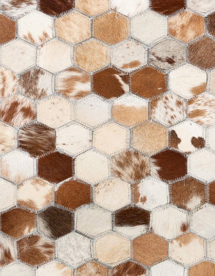 Detail image of  5' x 8' Cowhide Leather Rug