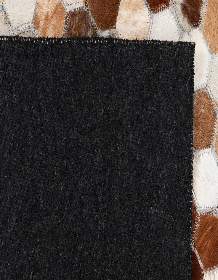 Detail image of  5' x 8' Cowhide Leather Rug