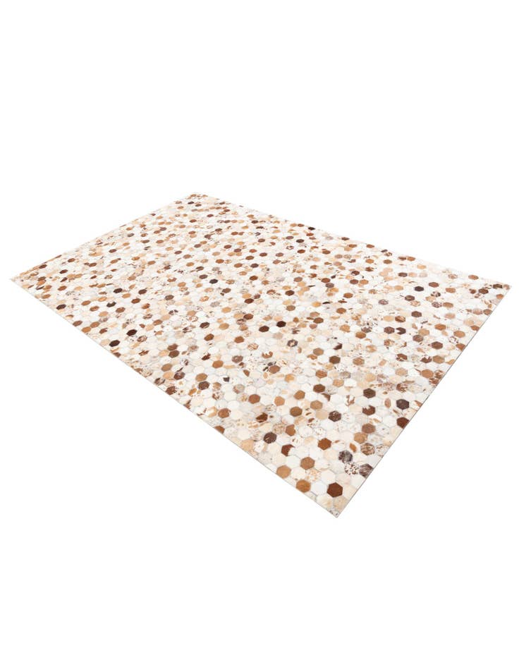 Detail image of  5' 1 x 8' Cowhide Leather Rug