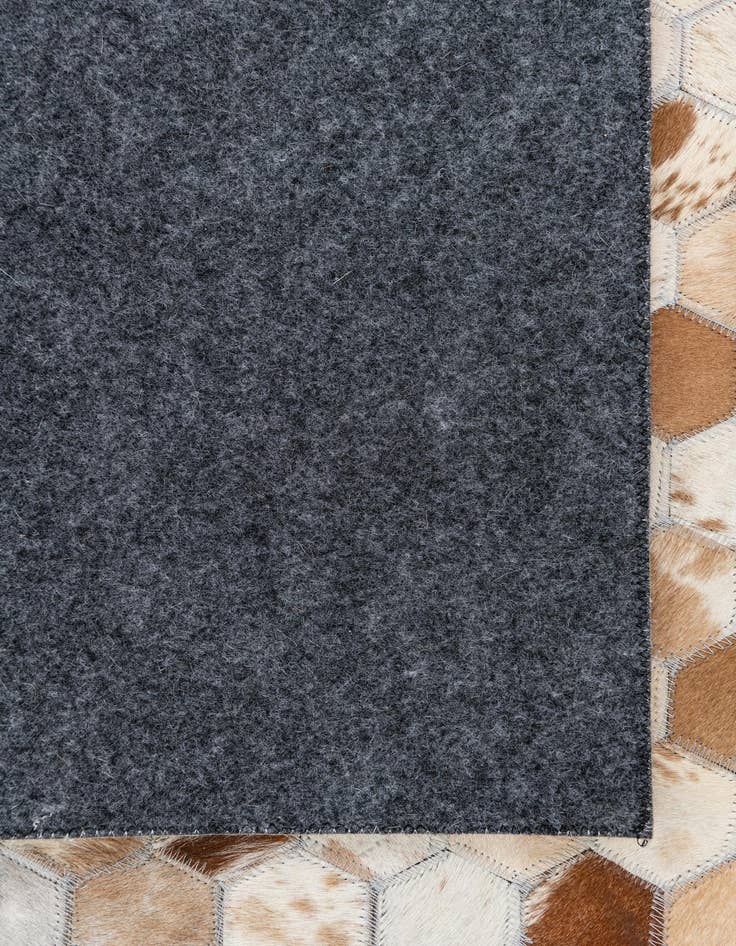 Detail image of  5' 1 x 8' Cowhide Leather Rug