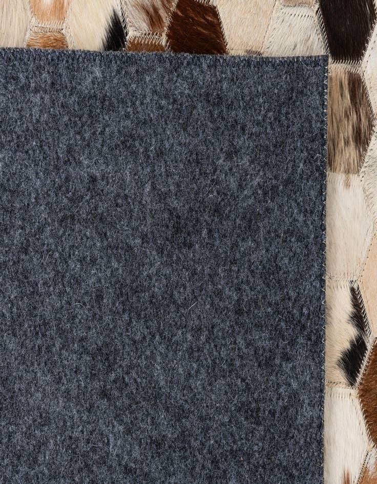 Detail image of  5' 1 x 8' Cowhide Leather Rug