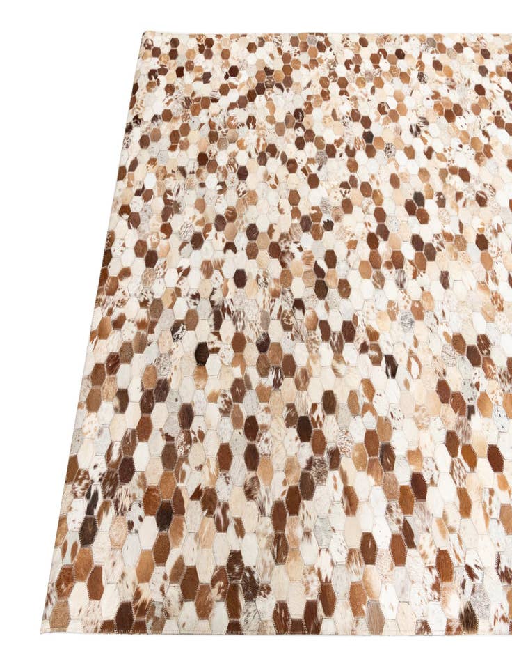 Detail image of  5' x 8' Cowhide Leather Rug