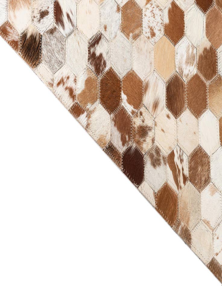 Detail image of  5' x 8' Cowhide Leather Rug