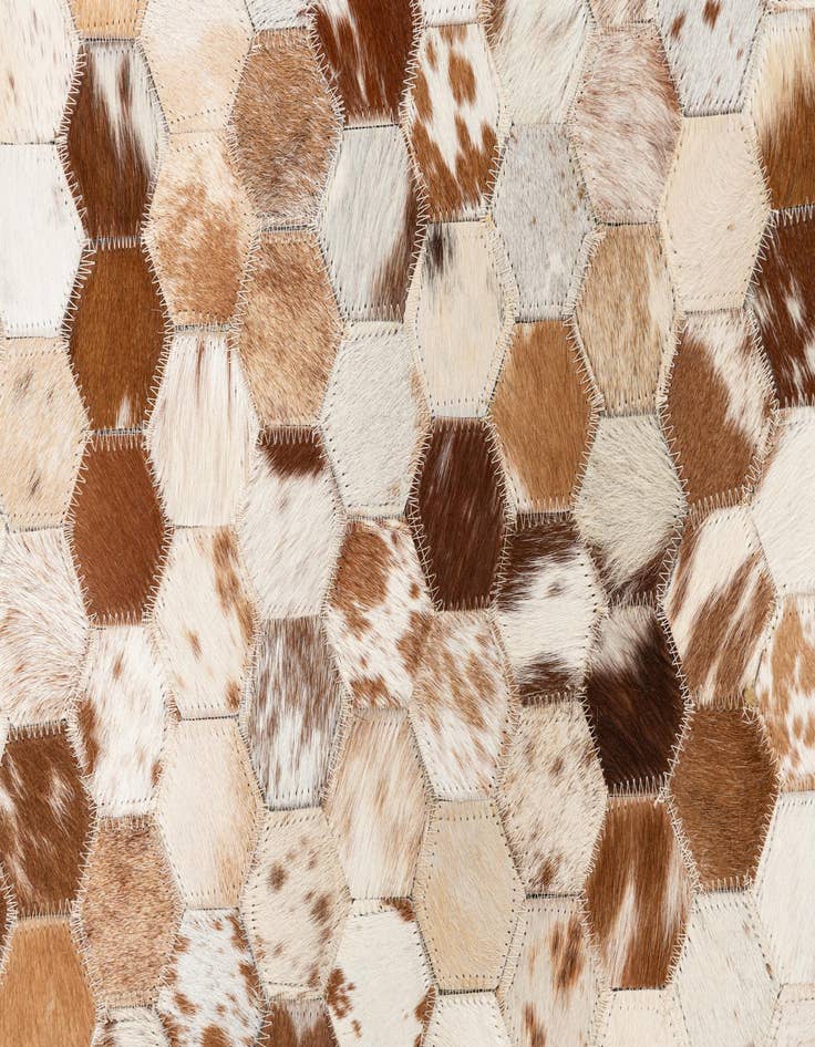 Detail image of  5' x 8' Cowhide Leather Rug