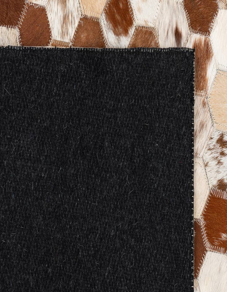 Detail image of  5' x 8' Cowhide Leather Rug